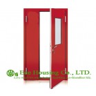 Steel Fire Rated Door with Glass Vision With Fire Proof Certification 