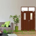 Steel Fire Rated Door with Glass Vision With Top Fixed Glass Panel