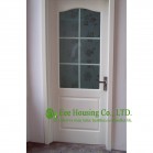 Frosted Glass UPVC/ Vinyl Casement Door For Residential Bathroom