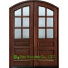  External Solid Wood Entry Door, With Arch panels,Raised panel doors