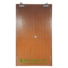Inward Opening Residential Timber Fireproof door,Flush Panel with Perlite infilling  