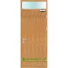 Commercial Timber fire rated doors With Fire Glass, Single Leaf 