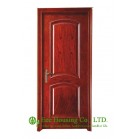 Swing Two Panels Veneer and Painting door For Villas, With lock and Hinges