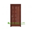 Soundproof Timber veneer door for residential villa, heavy feeling 