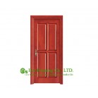 Crack resistant Raised Panel Timber veneer door for residential villa, 40-50mm door leaf thickness