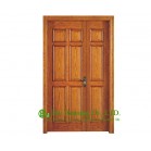 Elegant Raised Panel Timber veneer door,An unequal double door, Primary-secondary door  