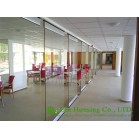 Movable Glass Partition For Office, 12mm tempered Clear glass