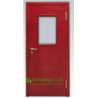  Red Color Steel Fire Rated Door with Glass Vision For Commercial Building/ School / Hospital 