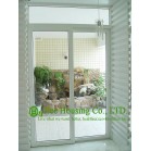 Customized UPVC Sliding Door For Residential Apartment,White Color Profile Vinyl Sliding door