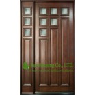 80 inches Height Custom Solid Timber Entry Door For Apartment, 40mm door leaf thickness